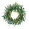 6 Pack: 30'' Green & Purple Eucalyptus Floral Spring Wreath